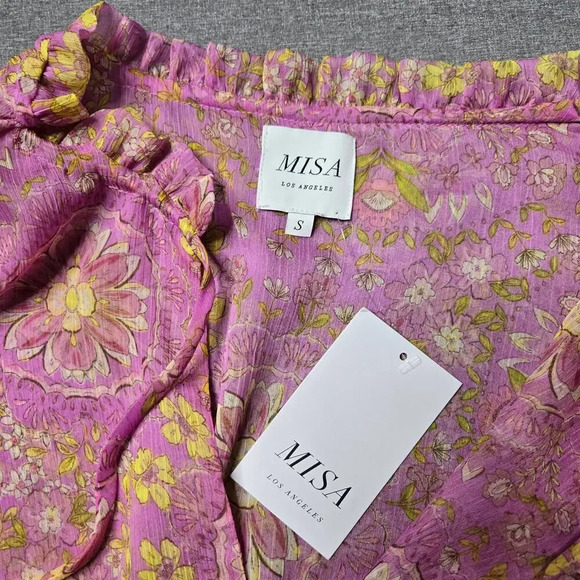 Misa Lilian Ruffled Chiffon Mini Dress - Picture 8 of 8